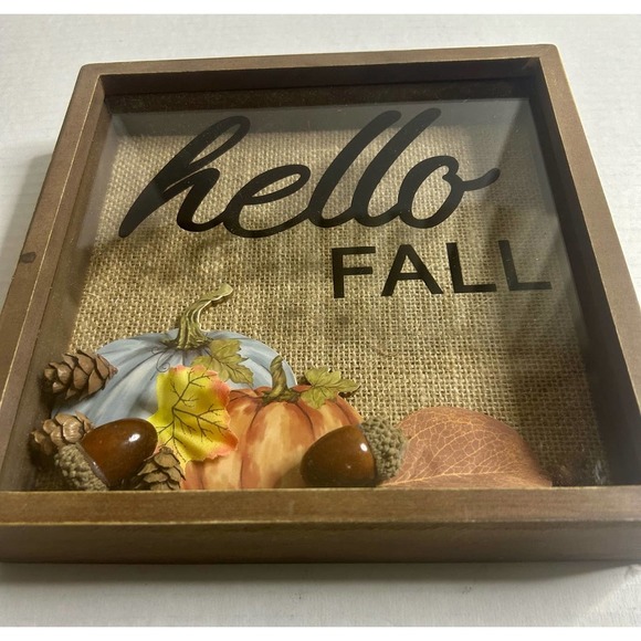 Fall and Autumn Wood Decoration for Home " Hello Fall" - Picture 5 of 11